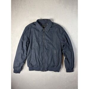 Weatherproof Blue Jacket Size Large Zip Up Polyester, Pockets